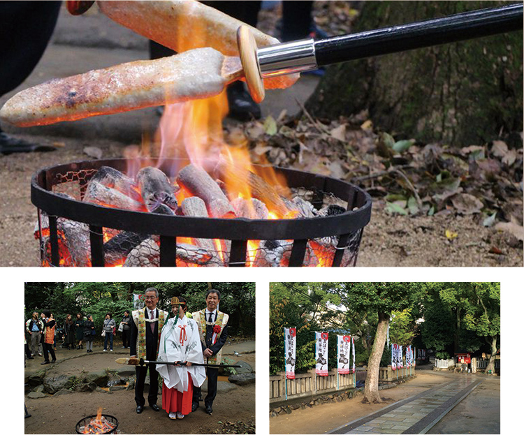 かまぼこ1800年の製法を神戸・生田神社で再現